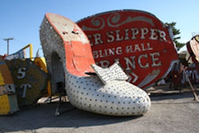 Antique signage at the Neon Museum