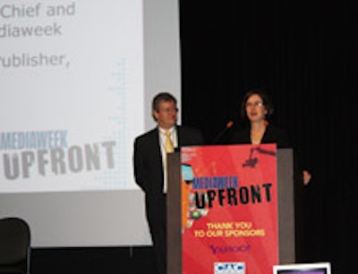 Mediaweek editor and associate publisher Michael Burgi and publisher Geri Fiztgerald