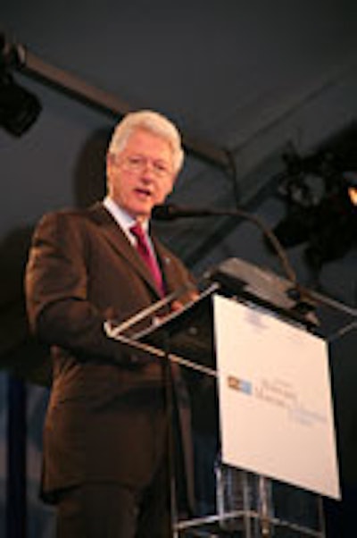 Bill Clinton at the museum's opening