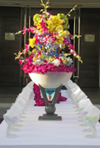 A towering creation from Flourish Floral Productions