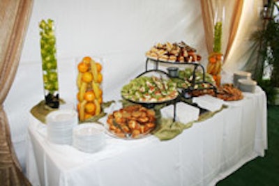 A lunch buffet from Divine Event Productions