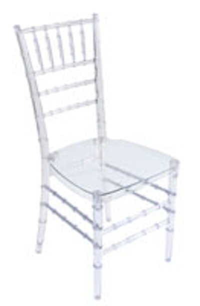 The new transparent reception chair