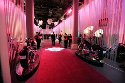 The all-pink Harley-Davidson party
