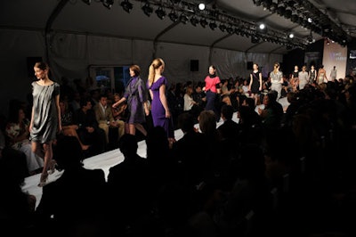 Models on the runway