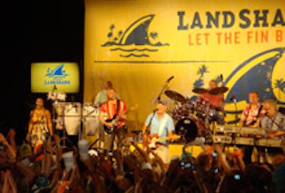 Jimmy Buffet's band performed