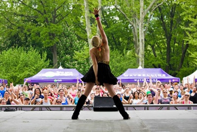 Flashdance moves in Central Park