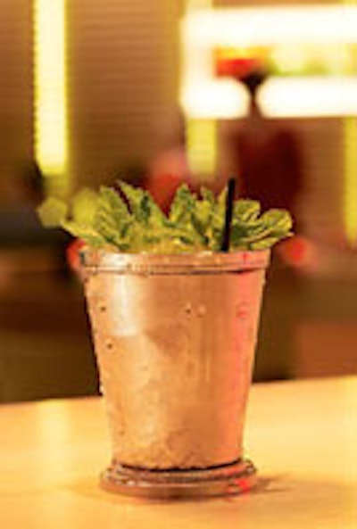 A mint julep at Rouge Tomate