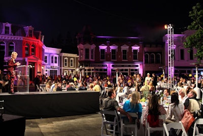The live auction at the Cystic Fibrosis Foundation's tasting fund-raiser