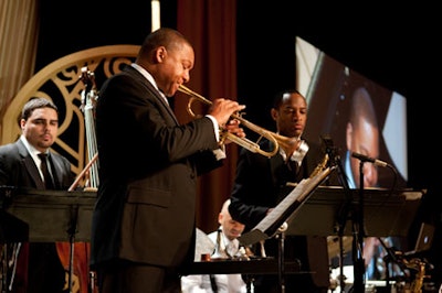Trumpeter Wynton Marsalis performed at the Washington Performing Arts Society's benefit