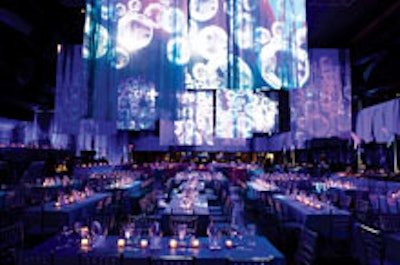 Lighting at the opening-night party for The Little Mermaid on Broadway