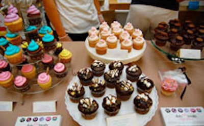 The Dots Treats Cupcakes table at the Great American Bake Sale