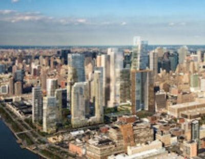 A rendering of the Hudson Yards
