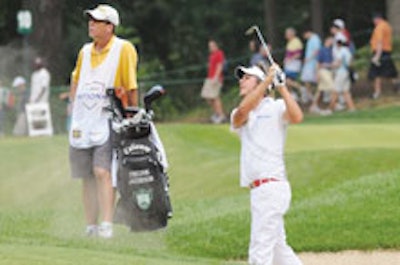 Fredrik Jacobsen at the AT&T National Golf Tournament