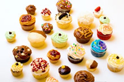 An assortment of sweets from the Cupcake Stop truck