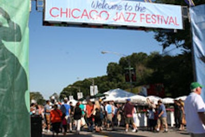 The entrance to the Chicago Jazz Fest