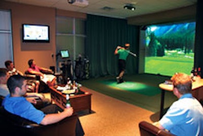 A high-definition golf simulator