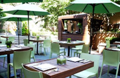 The patio at the SkyLounge
