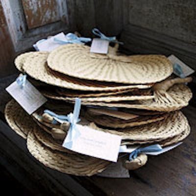 EventSetters can attach event programs and invites to hand-woven fans.