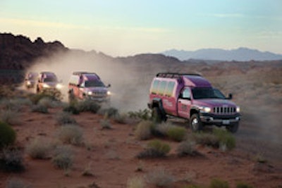 Pink Jeep Tours ' new Tour Trekker vehicles