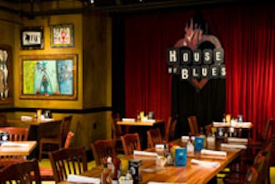 The House of Blues dining room