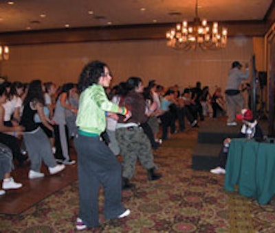 A dance class