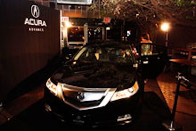 Acura's display at the 2009 Gen Art Film Festival in New York