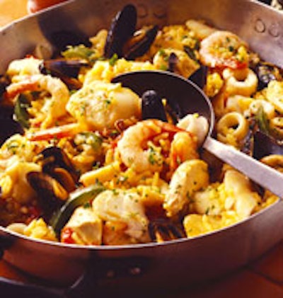 Traditional Spanish paella