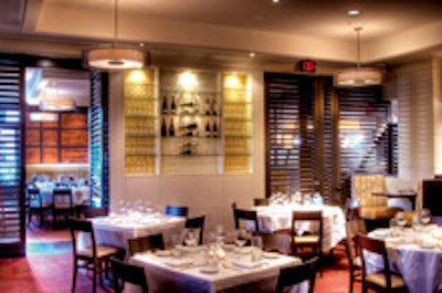 The front dining room at Chef Geoff's Tysons Corner