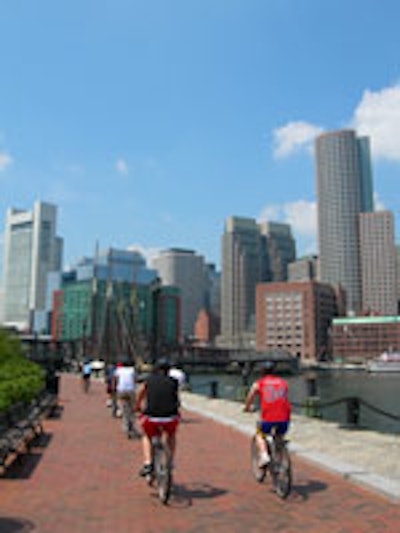 An Urban AdvenTours ride along the harbor