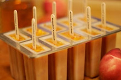 Peach popsicles from People's Pops