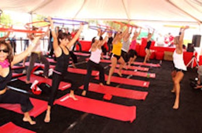 Fitness classes at the Women's Health 'Are You Game? ' event