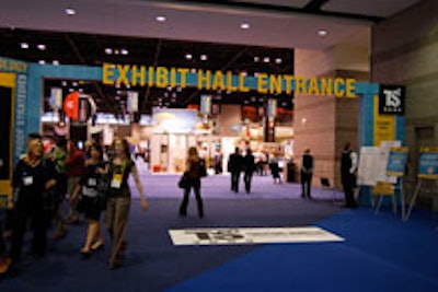 The entrance to the 2009 TS2 trade show