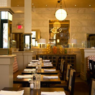 The main dining room at Stephi's on Tremont