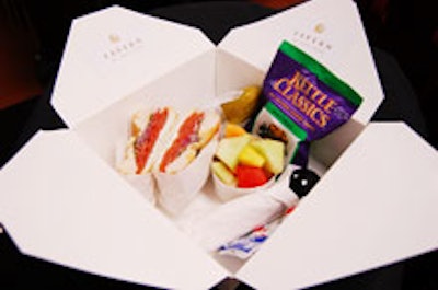 A box lunch from Tavern at the Park