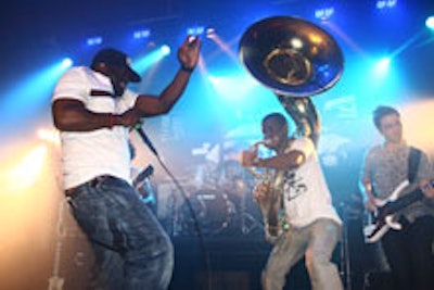 The Roots toting a sousaphone