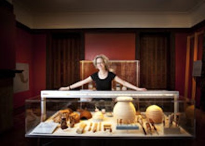 Ellen Lupton in the 'Design for a Living World ' exhibition galleries