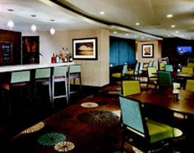 The Hilton Washington's executive level lounge