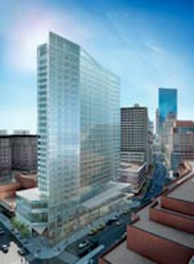 A rendering of the W Boston