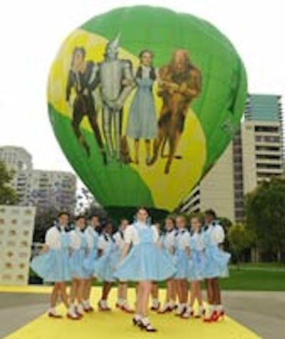 The promotional balloon for The Wizard of Oz 70th anniversary