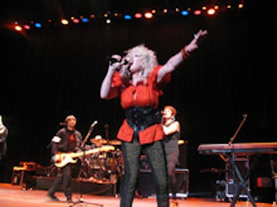 Cyndi Lauper performing at Bergen Performing Arts Center