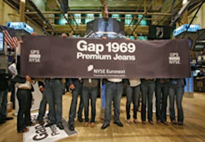 Gap's denim stunt at the Stock Exchange