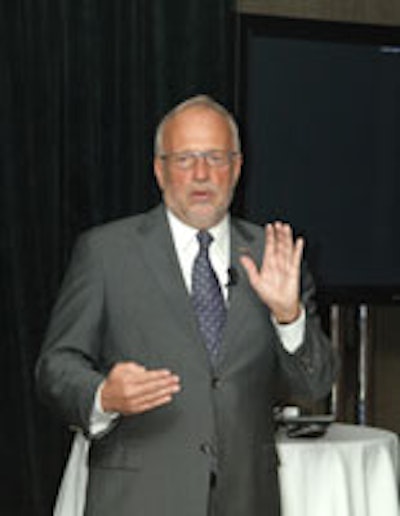 John Bischoff at the Las Vegas Hospitality Association luncheon