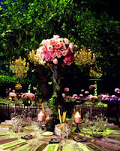 Daryl Latter's table arrangements at the 2006 Emmy Governors Ball