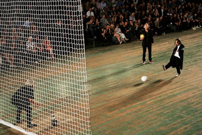 The soccer-playing antics at Y-3's spring/summer 2010 show
