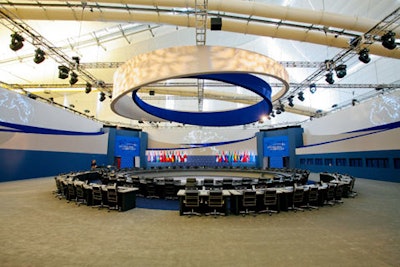 The plenary room