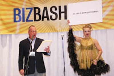 Michael Bongar speaking at the BizBash New York Expo