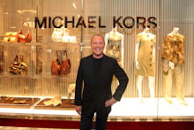Designer Michael Kors at the opening of his Chicago store