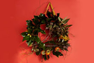 A wreath by Emily Thompson Flowers