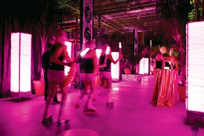 Servers on roller skates at the greater Washington chapter of the International Special Events Society's annual award gala