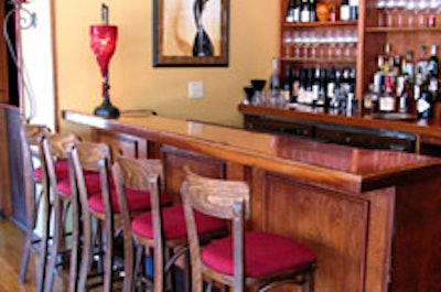 The bar at Jacky's on Prairie